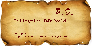 Pellegrini Dévald névjegykártya